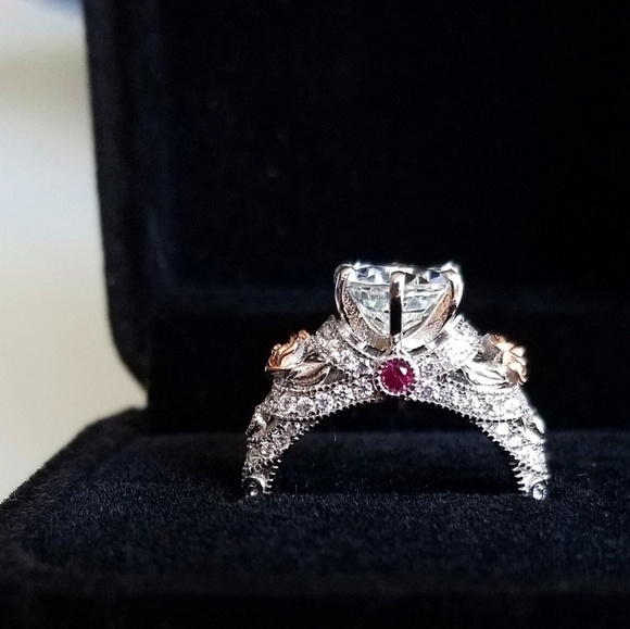 💎NEW💎 2.48CT NATURAL WHITE TOPAZ 925 SS RING - Picture 3 of 9